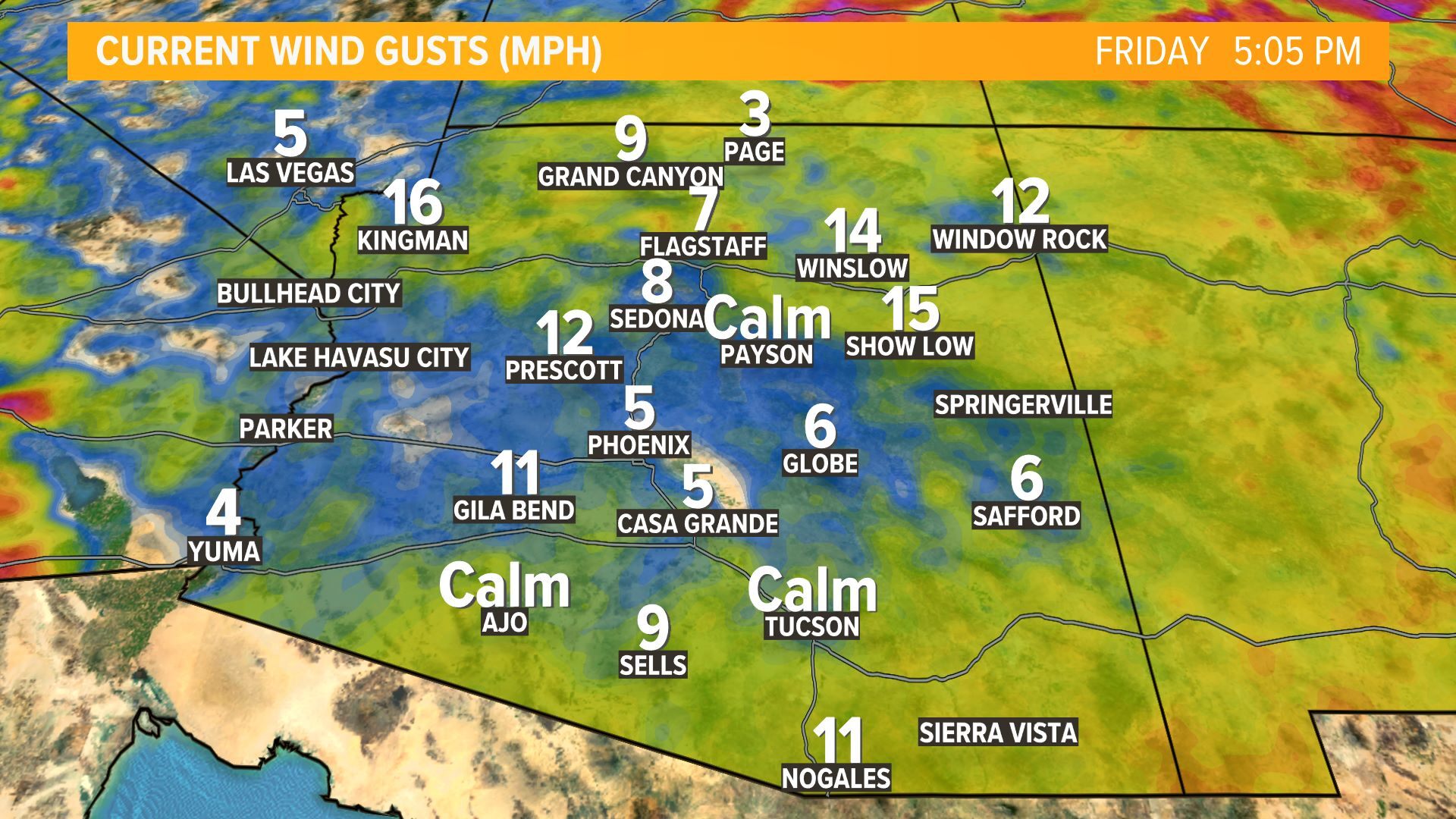 Arizona Wind Gusts