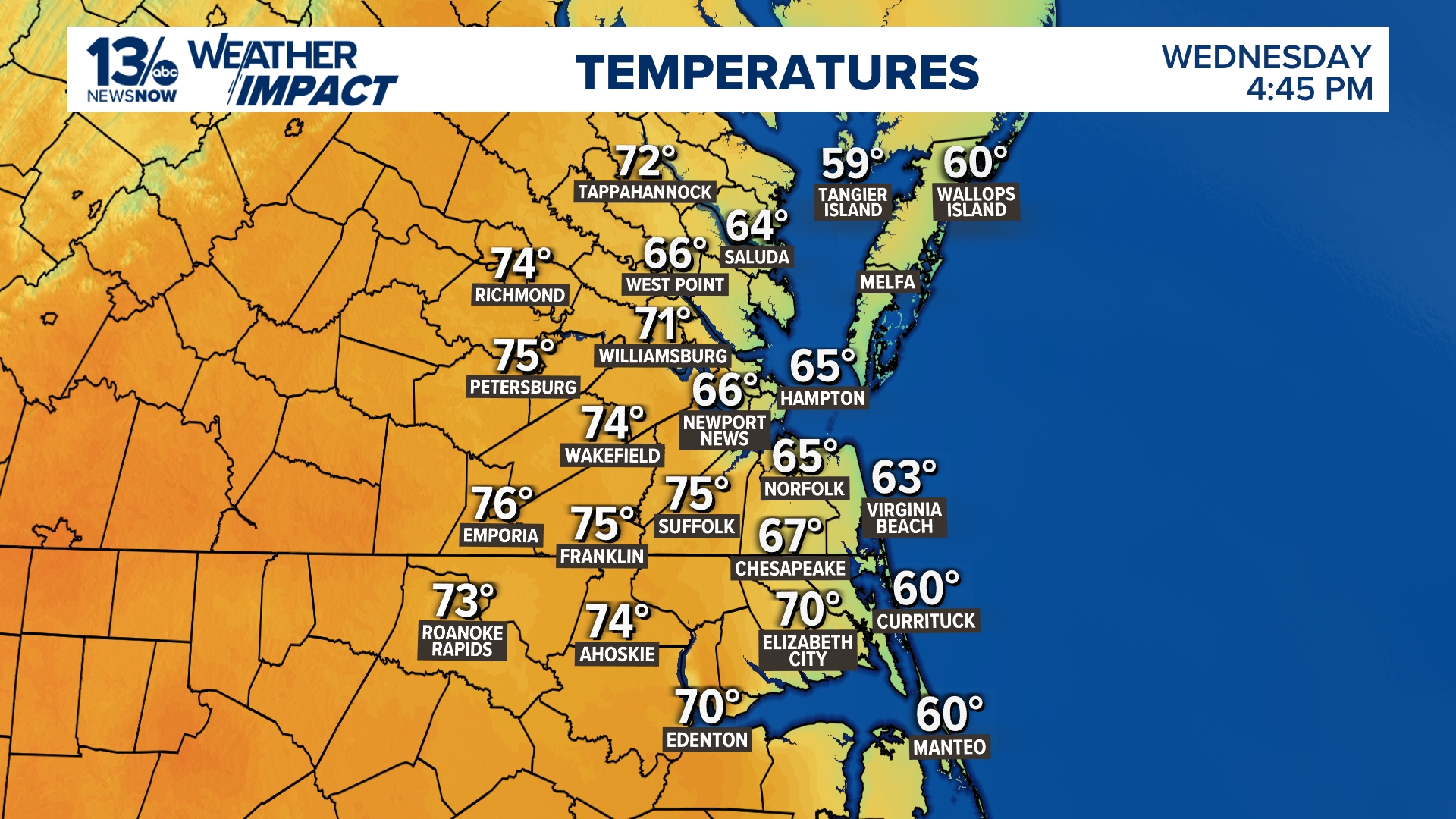 Virginia RealTime Weather