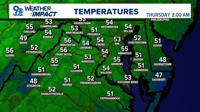 weather in washington dc tomorrow