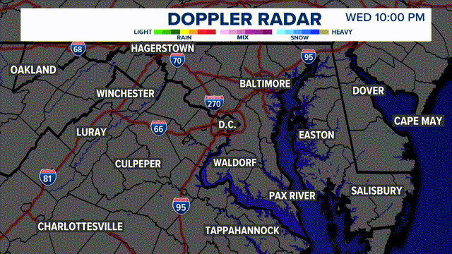 washington dc doppler radar map