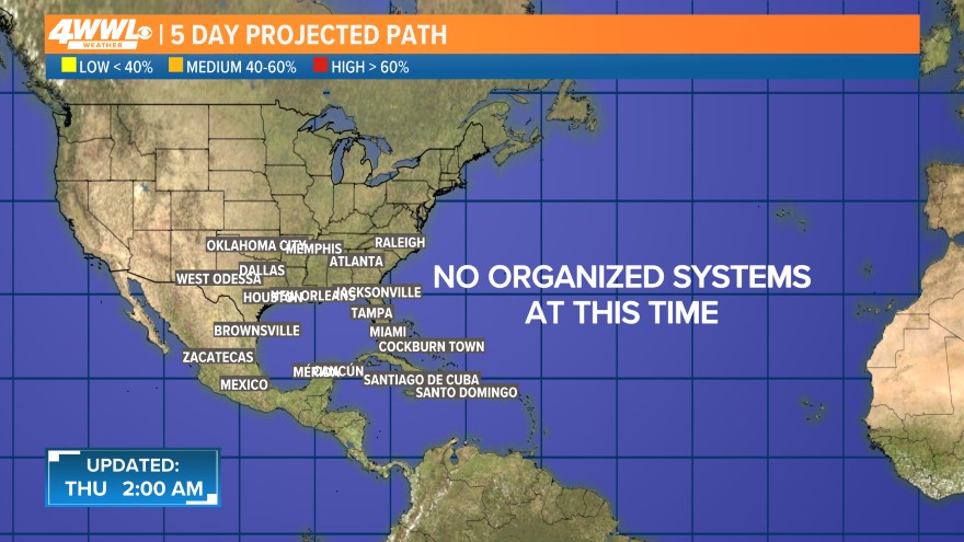 5 Day Projected Path