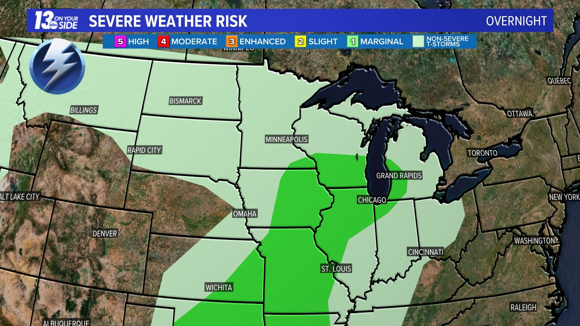 Today's Severe Weather Risk
